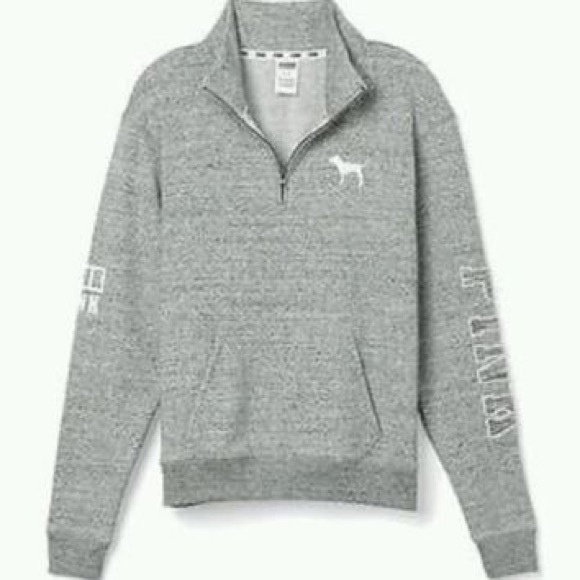 PINK Victoria's Secret Tops - Pink grey pullover